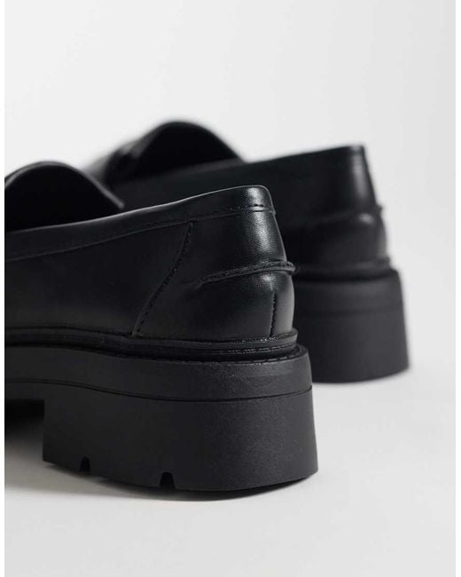 ASOS Natural Wide Fit Monty Chunky Fringe Detail Loafers