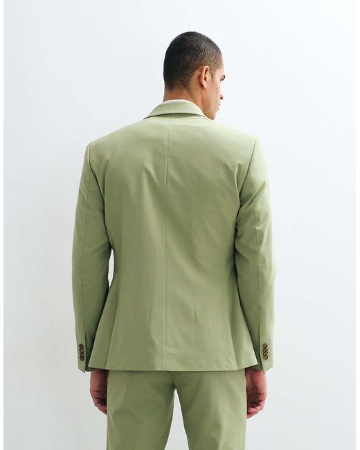 ASOS Green Slim Suit Blazer for men