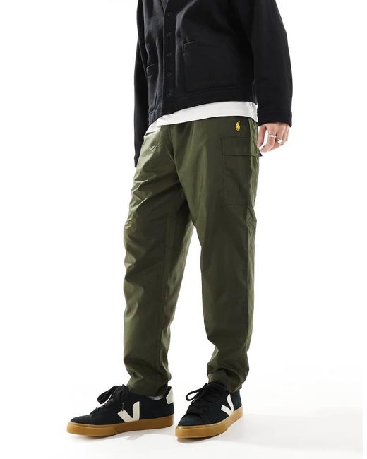 Polo Ralph Lauren Ripstop Cargobroek Met Gouden Icoonlogo in het Black voor heren
