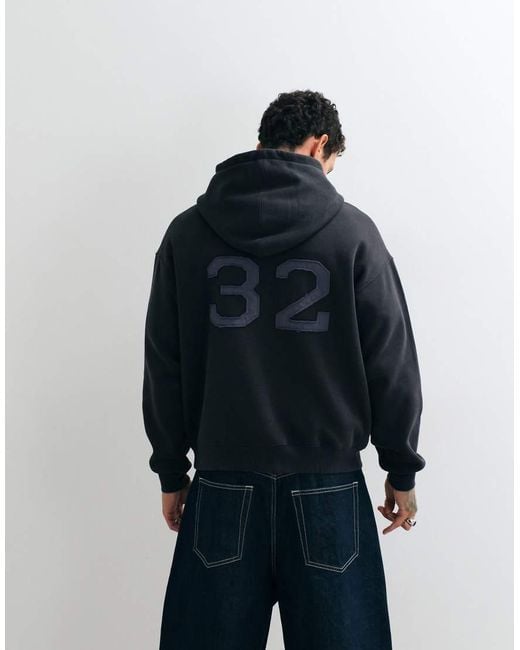 Cotton On Blue Box Fit Hoodie for men