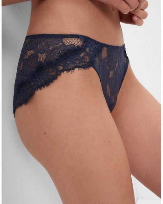 Intimissimi Blue Fanciful Flowers Knickers