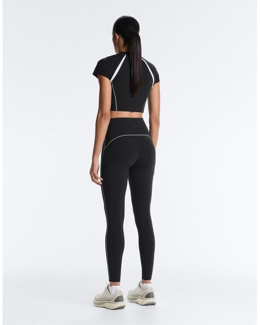Oysho Black Reflective Compressive Tank Top