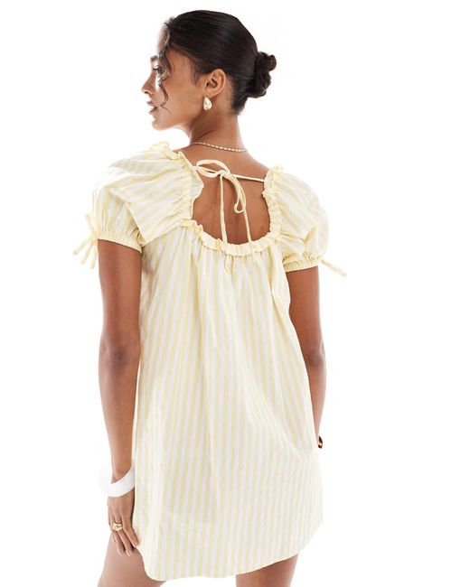 New Look White – popeline-minikleid