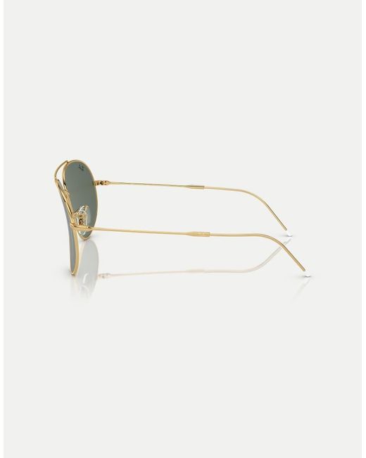 Ray-Ban Green Aviator Pilot Sunglasses With Lens