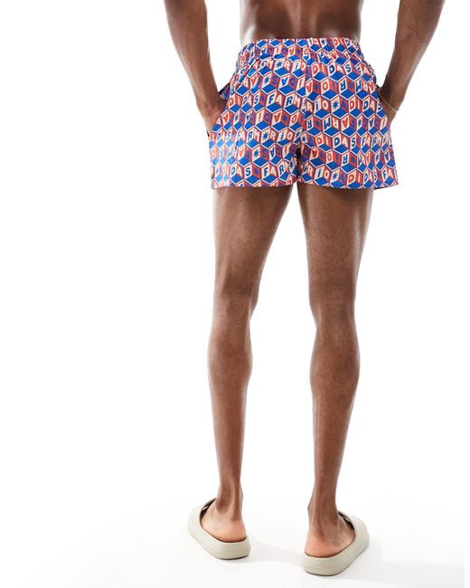 Adidas Originals Blue Wave Logo Clx Swim Shorts for men