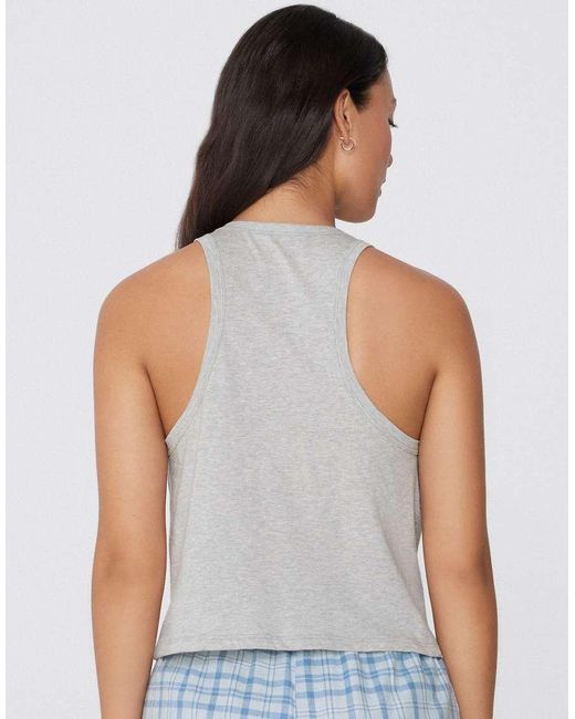Tezenis White Printed Cotton Camisole