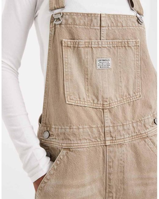 Levi's Natural Baggy Denim Dungarees