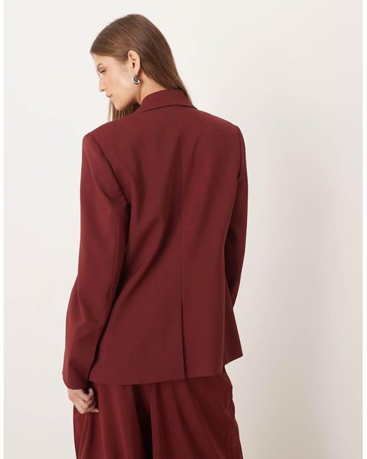 Mango Red Dani Oversized Blazer Co-ord