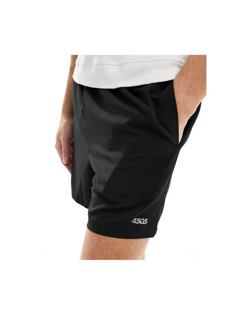 Icon 5 - confezione da 2 pantaloncini da allenamento neri e grigio argento ad asciugatura rapida di ASOS 4505 in White da Uomo