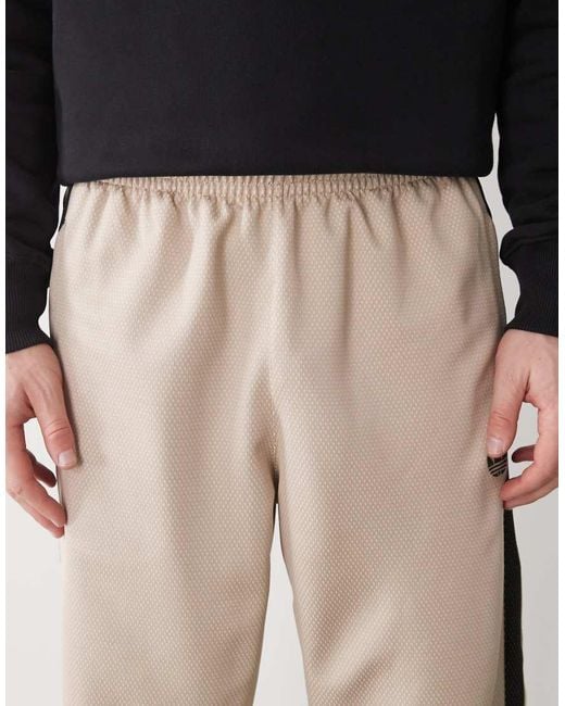 Adidas Originals Natural Loose Mesh Trackpants for men