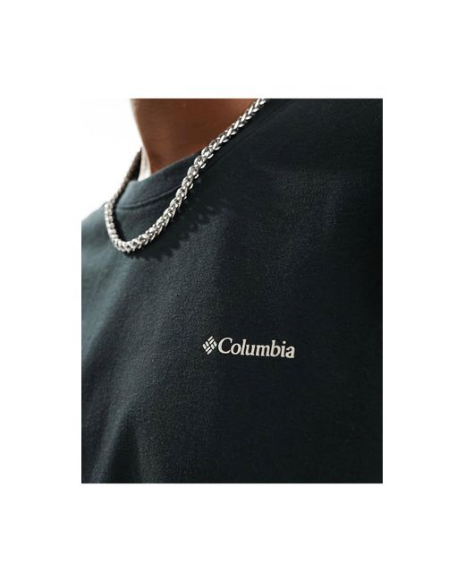 Alpine way - t-shirt nera con stampa sul retro di Columbia in White