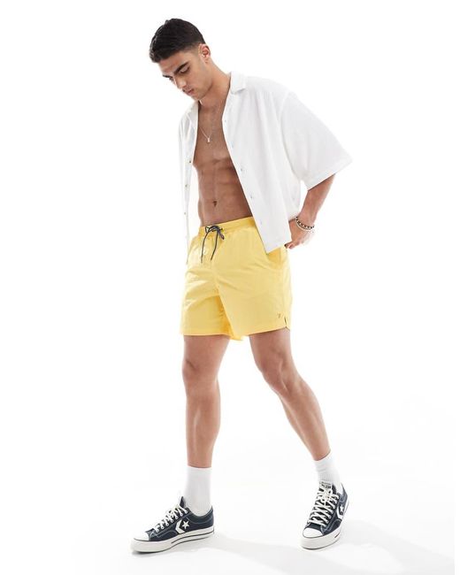 Farah Yellow Colbert Swim Shorts for men