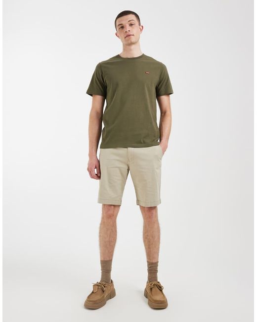 Levi's Green Original Small Batwing Logo T-shirt for men