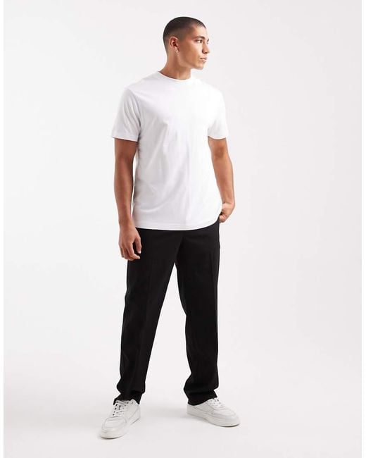 ASOS White Regular Fit T-shirt With Faint Spirit Graphic for men