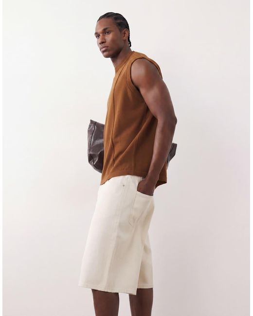 Only & Sons Natural Jorts for men