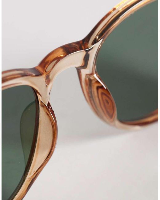 A.J. Morgan Natural Hill Street Rectangular Sunglasses