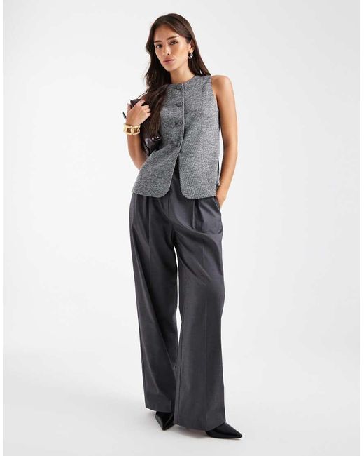 Vero Moda Blue Tailored Waistcoat