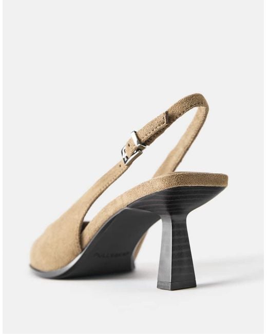 Pull&Bear Natural Kitten Heel Slingback