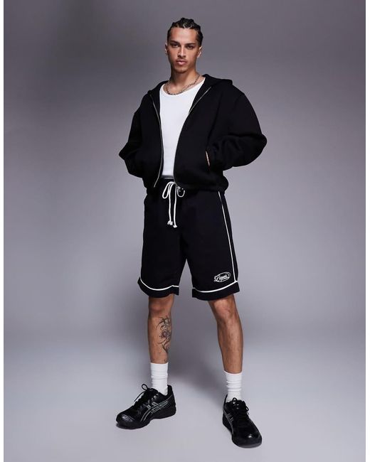 Liquor N Poker Varsity Shorts in het Blue voor heren