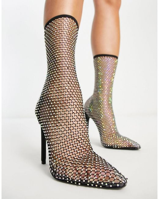 Diamante on sale heel boots