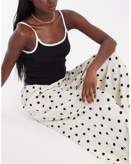 ASOS White Linen Look Balloon Pants