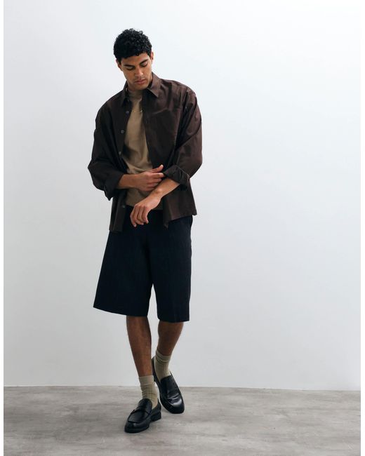ASOS – basic-t-shirt in Brown für Herren