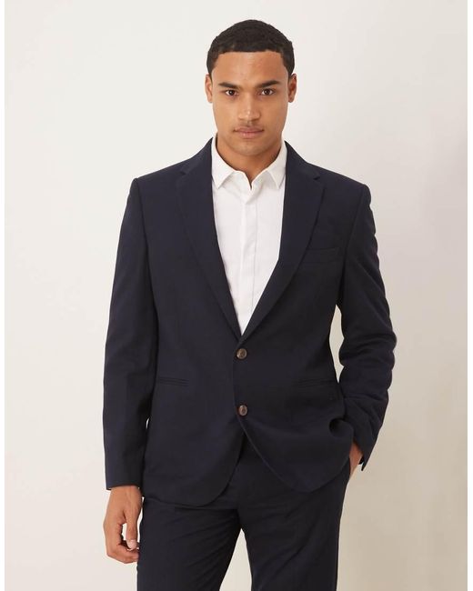 ASOS Blue Slim Suit Jacket for men