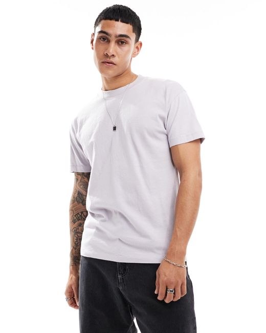 Abercrombie & Fitch White Relaxed T-shirt for men