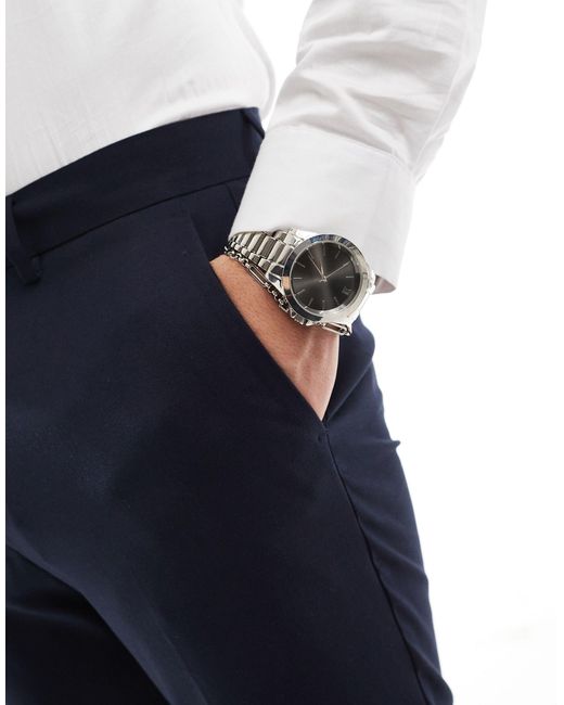 ASOS Blue Slim Suit Trousers for men
