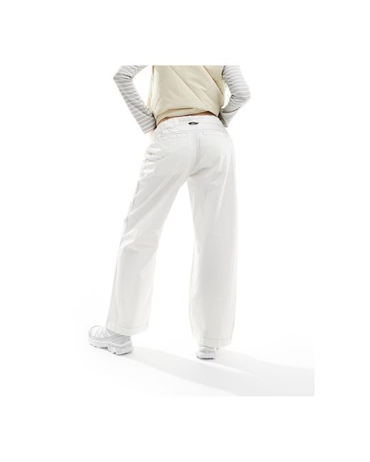 Pantalones blanco hueso sueltos aberdeen Napapijri de color White