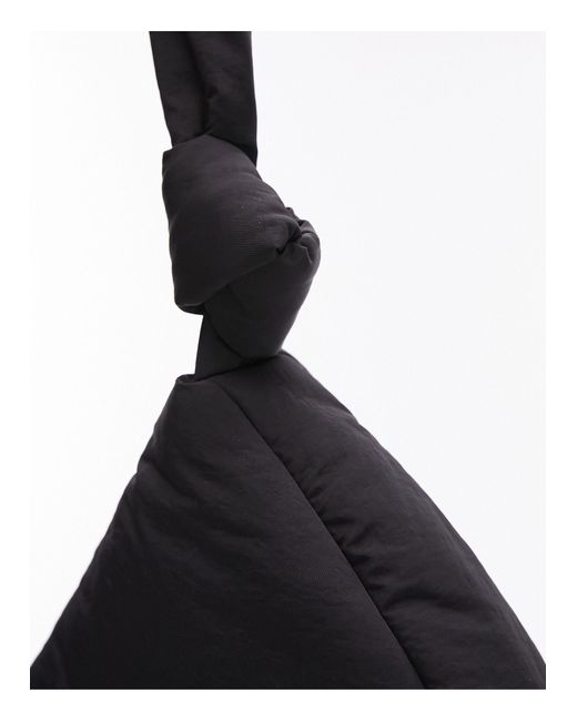 TOPSHOP Black Caan Crossbody Bag With Knot Detail