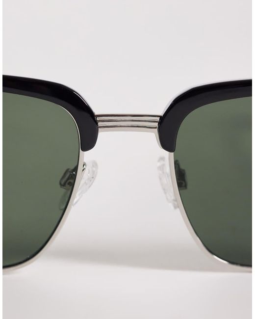 ASOS Green Retro Sunglasses for men