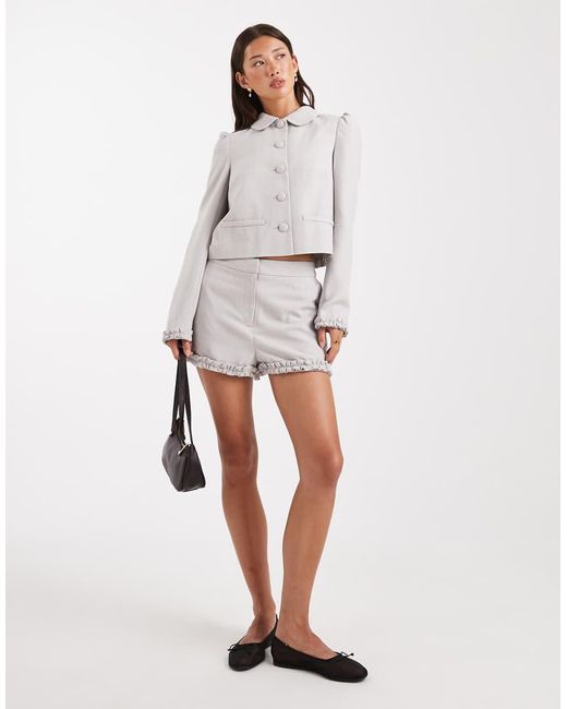 Miss Selfridge White Tailored Shorts