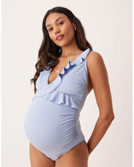 ASOS Blue Asos design maternity – maya – umstands-badeanzug
