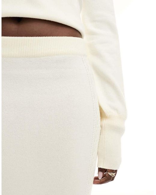 Y.A.S White Y.a.s Kira Knitted Midi Skirt Co Ord