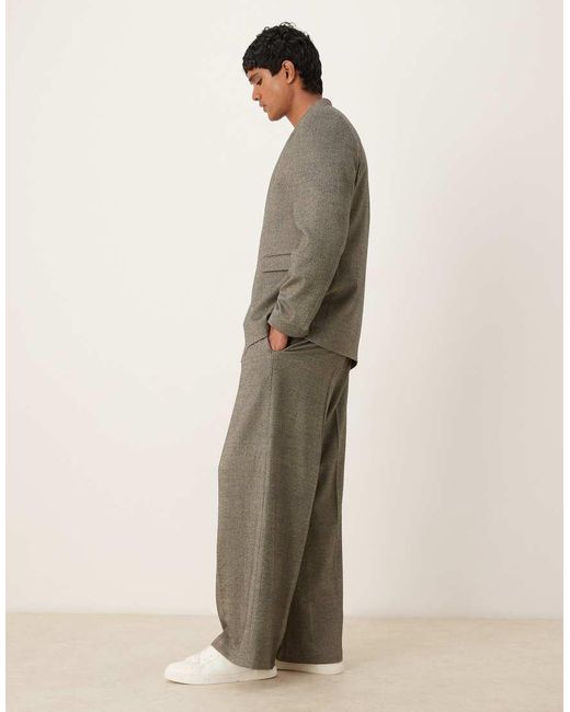 ASOS Natural Loose Suit Pants for men