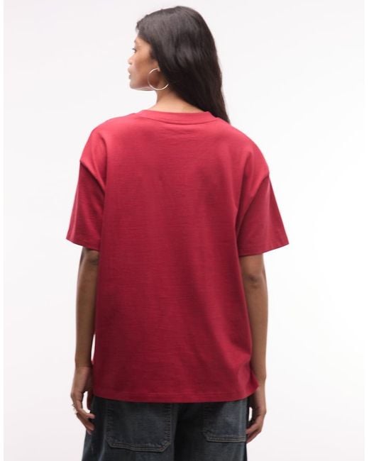 ASOS Red Oversized T-shirt