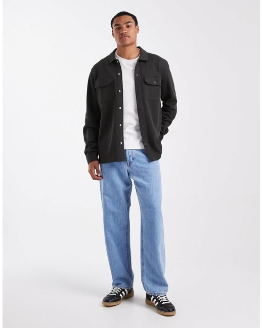 Threadbare – hemdjacke in Black für Herren