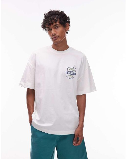 Camiseta Blanca Networks De Carhartt de hombre de color White