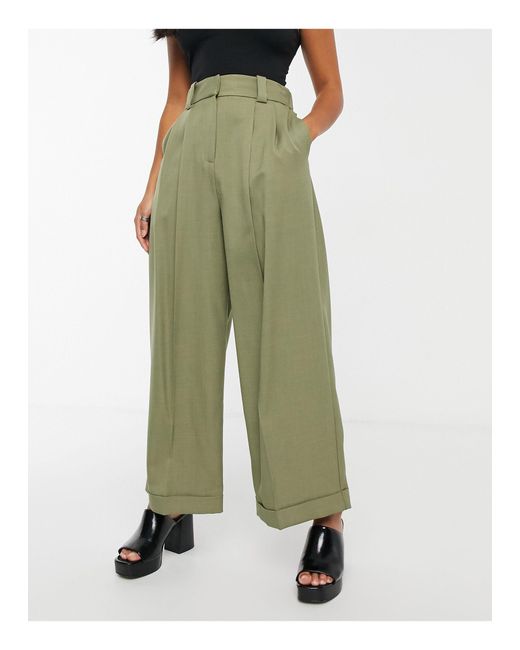 TOPSHOP Petite Elastic Back wide-legged 