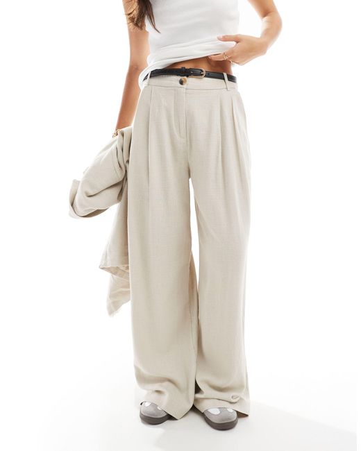 Vero Moda White Aware Tailored Pleated Trouser Co-ord