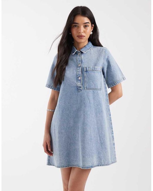JJXX Blue Denim Mini Dress