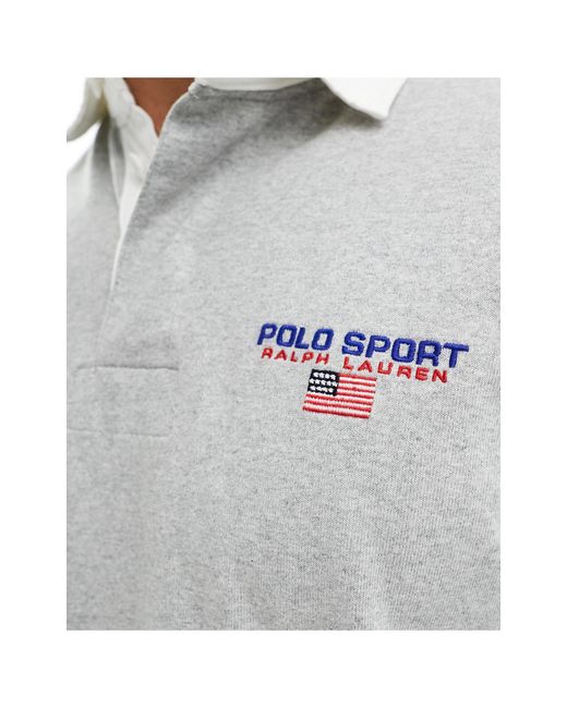 Polo Ralph Lauren – sport capsule – rugby-hemd in Gray für Herren