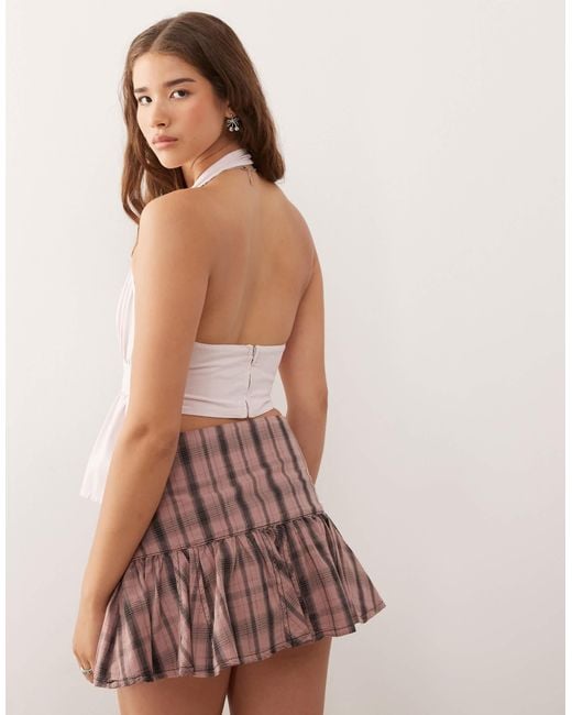 Collusion Pink Linen Look Top