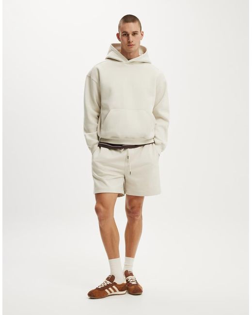 Cotton On Natural Box Fit Hoodie for men