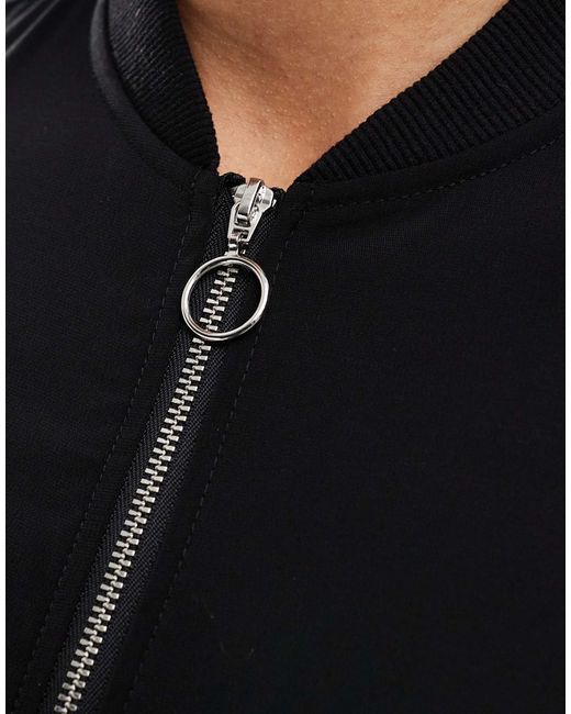 Bomber léger zippé devant Vero Moda en coloris Black