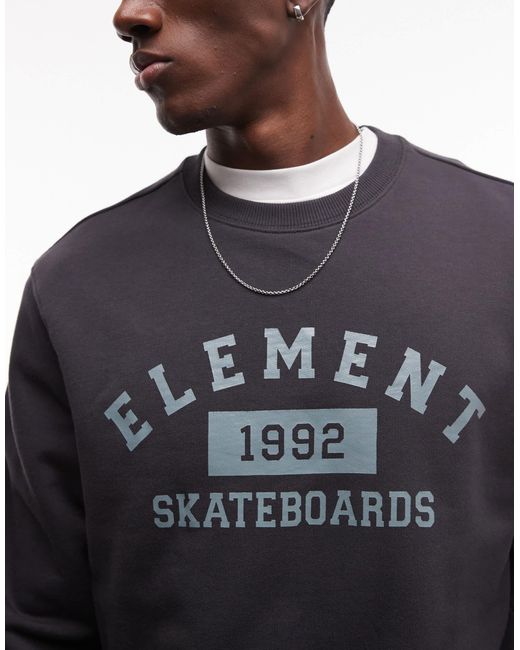Element – sweatshirt in Blue für Herren