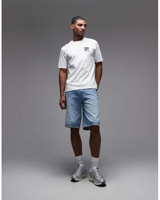 Parlez Gray Complex T-shirt With Back Print Graphic for men