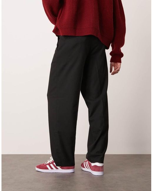 New Look Red Pleated Smart Pants for men