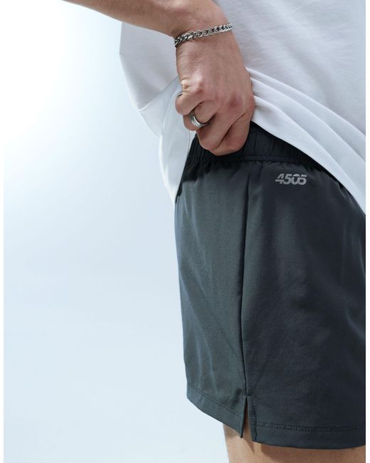Icon - pantaloncini da allenamento da 8 cm quick dry grigio antracite di ASOS 4505 in Black da Uomo